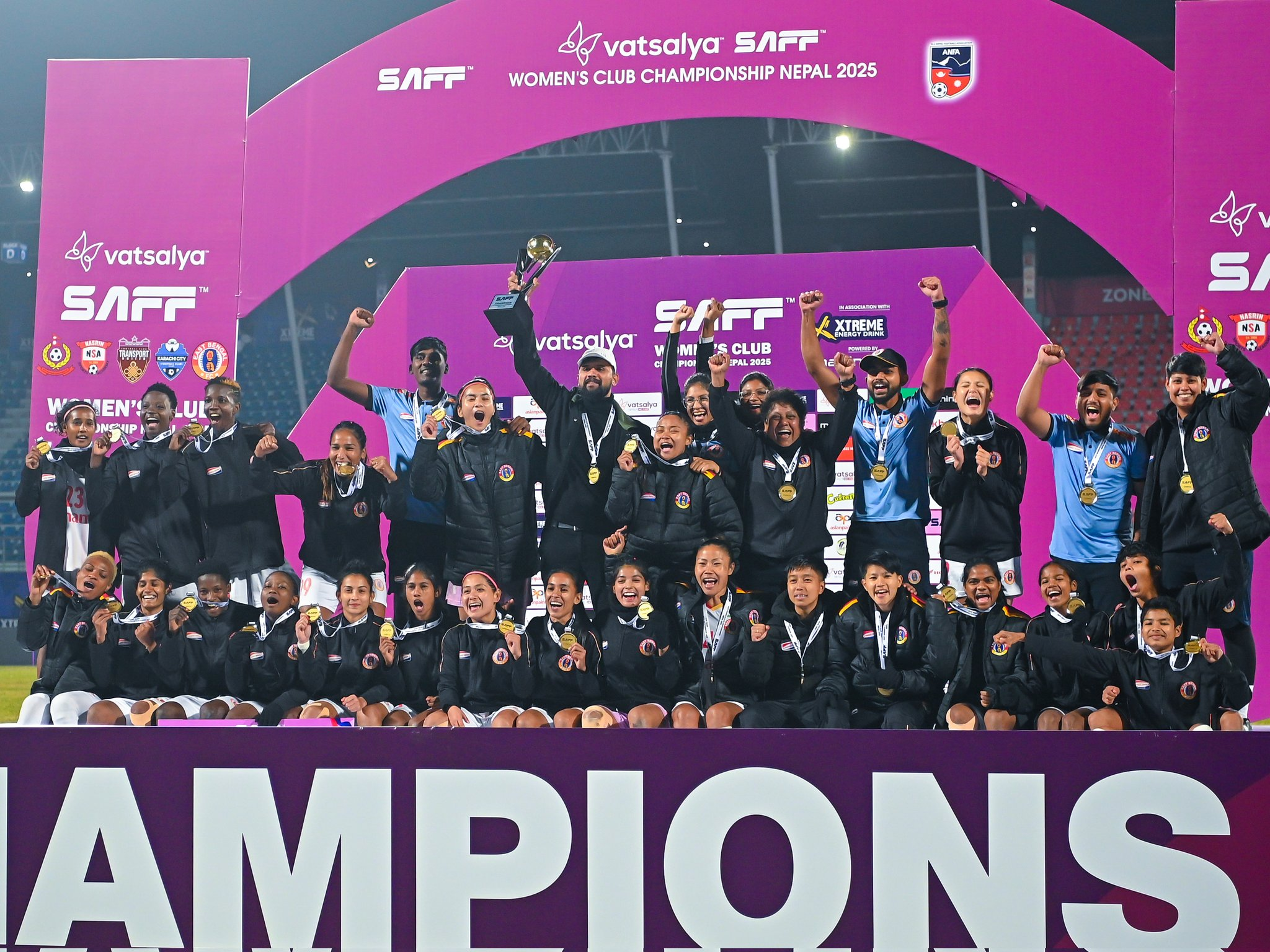 Ugandan trio power East Bengal to historic SAFF Club Women’s Championship glory